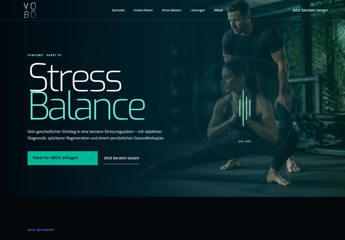 SYMYOBO – Desktopansicht der Website